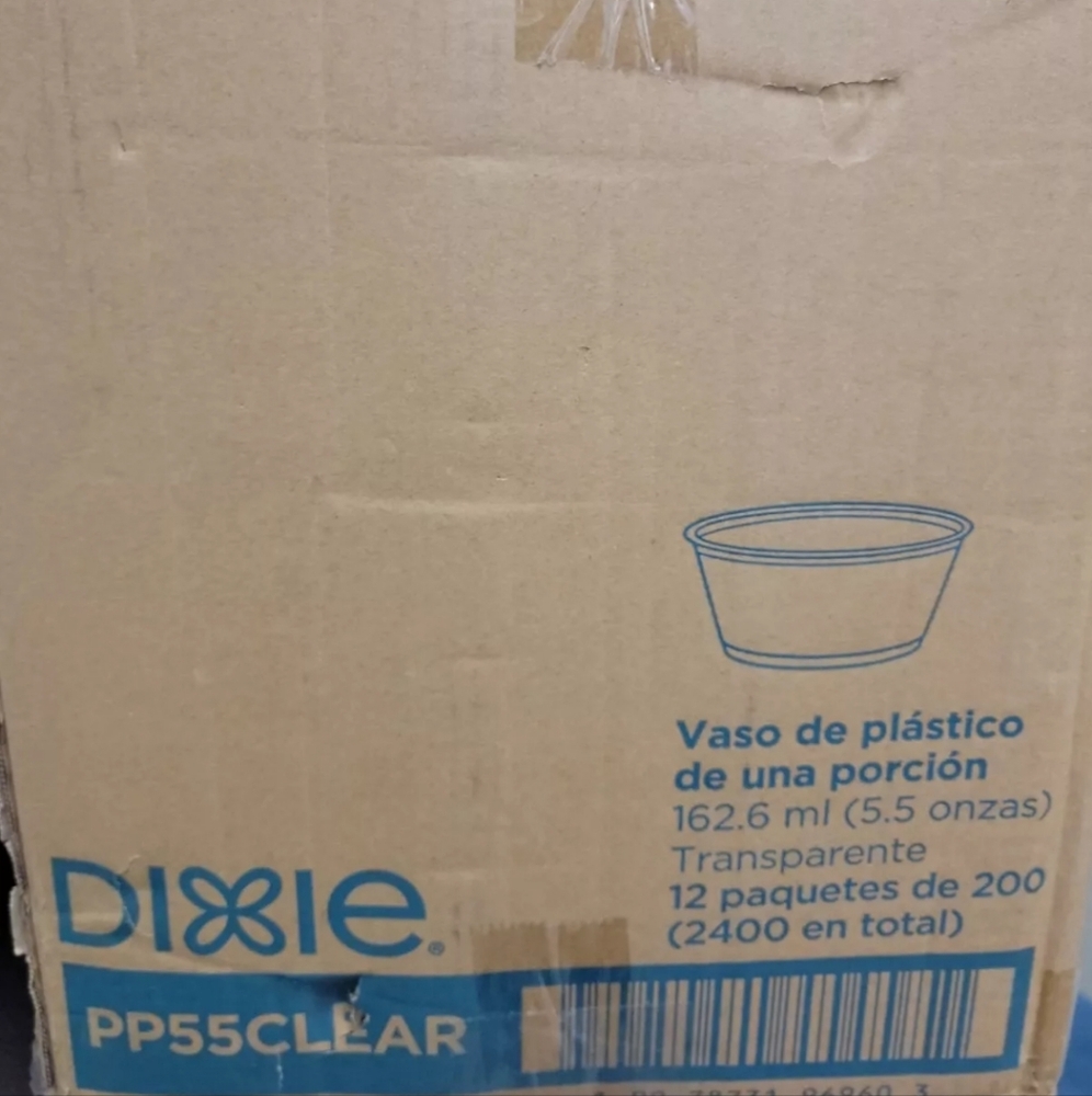 Case of 2,200 GP-Pro Factory-Sealed Dixie 2 oz. Plastic Portion Control Cups!